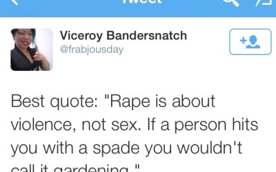 Verkrachting is geen seks